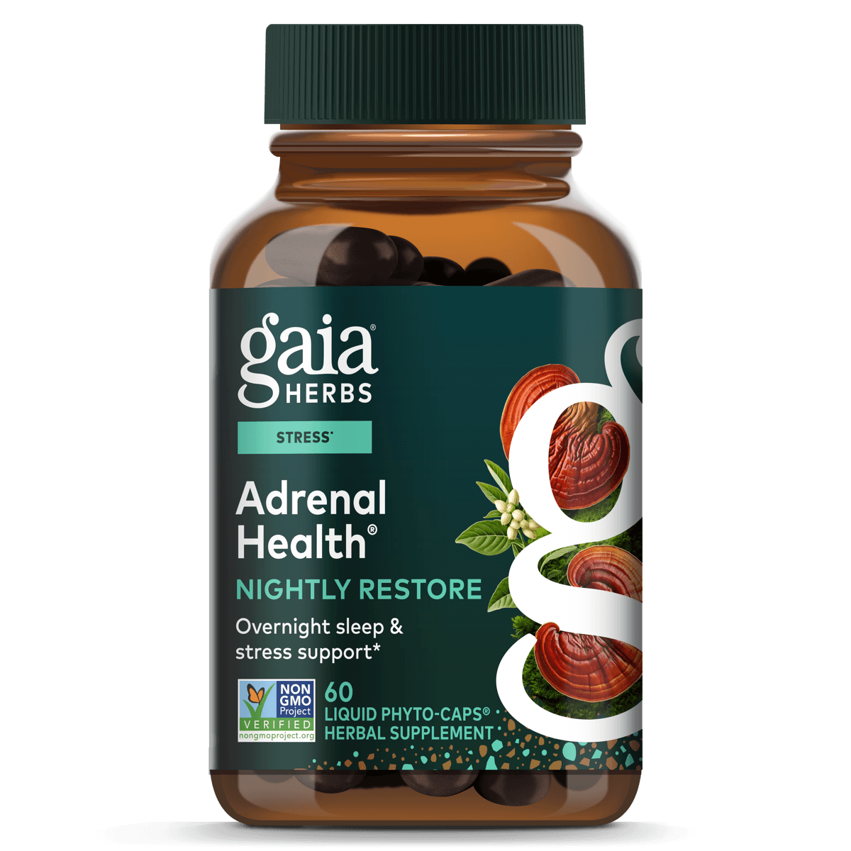 Adrenal Health Nightly Restore Supplement | Gaia Herbs