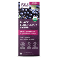 Gaia Herbs Black Elderberry Extra Strength Syrup Front Carton