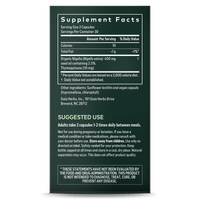 Gaia Herbs Black Seed Oil for Respiratory Support supplement facts || 60 ct