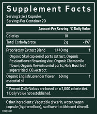 Gaia Herbs Calm A.S.A.P. Supplement Facts