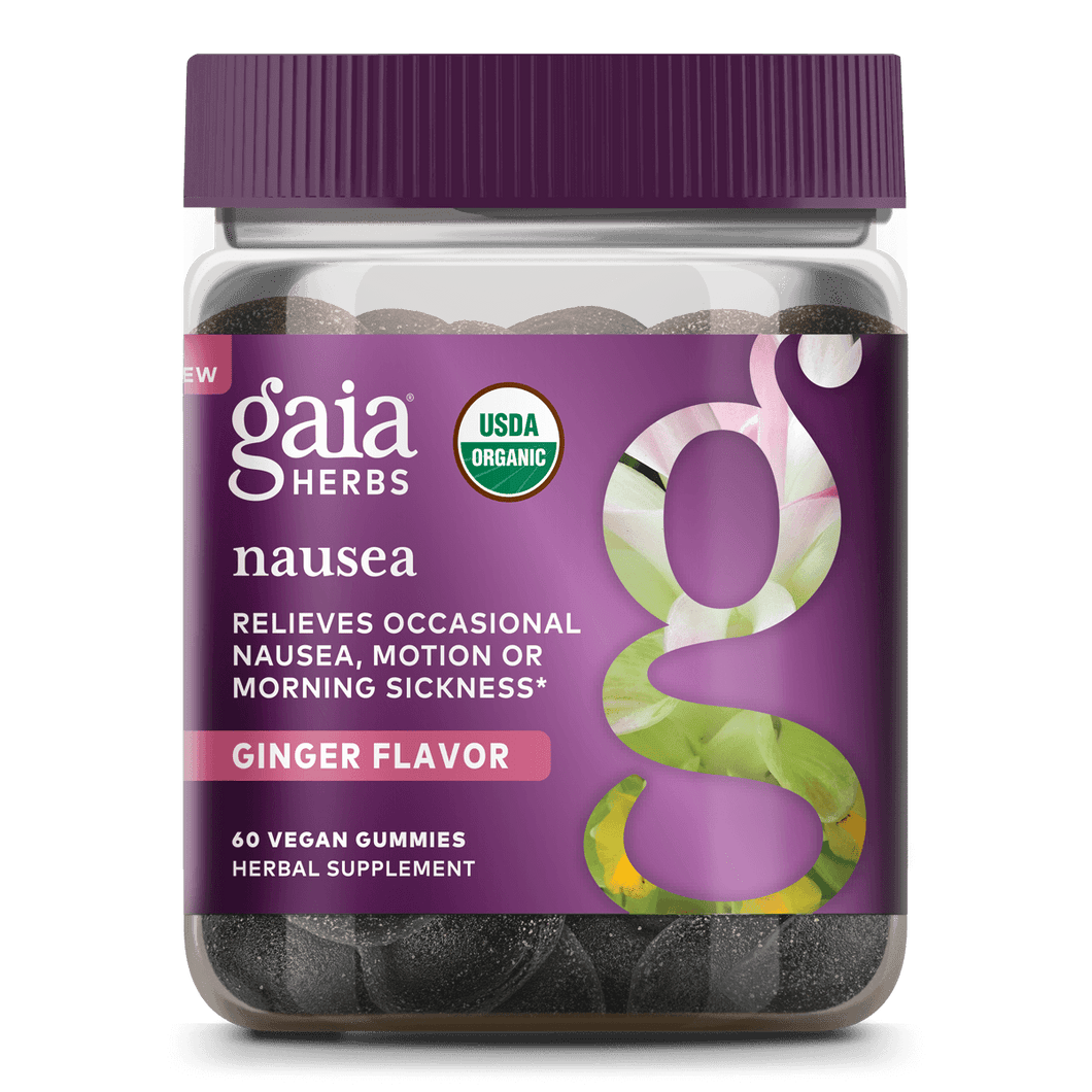 Gaia Herbs Nausea Gummies || 60 ct