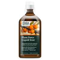 Gaia Herbs PlantForce Liquid Iron for Energy Support || 16 oz