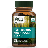 Gaia Herbs Respiratory Mushroom Blend || 40 ct