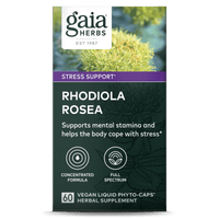 Gaia Herbs Rhodiola Pills carton front || 60 ct