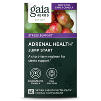 Gaia Herbs Adrenal Health Jump Start carton front || 60 ct