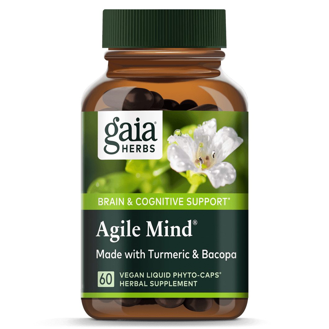 Gaia Herbs Agile Mind for Brain & Cognitive Support || 60 ct