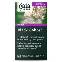 Gaia Herbs Black Cohosh capsules carton front || 60 ct