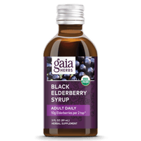 Gaia Herbs Black Elderberry Syrup Daily Strength for Immune Support || 3 oz