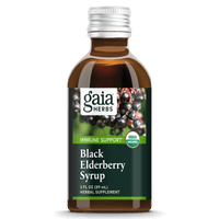 Gaia Herbs Organic Elderberry Syrup for Immune Support || 3 oz