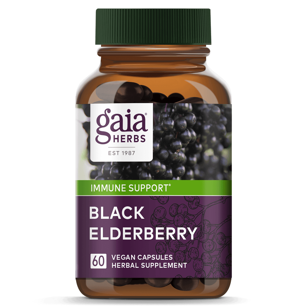 Gaia Herbs Black Elderberry for Immune Support || 60 ct