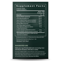 Gaia Herbs Bronchial Wellness Herbal Tea supplement facts and suggested use || 16 ct