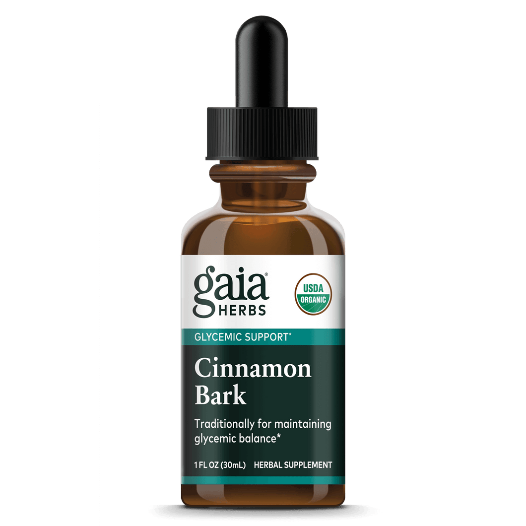 Gaia Herbs Cinnamon Bark Extract, Certified Organic for Glycemic Support | | 1 oz