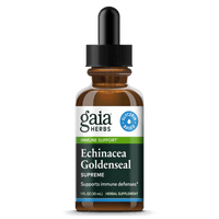Gaia Herbs Echinacea Goldenseal Supreme, Vegetable Glycerin Extract for Immune Support || 1 oz