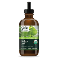 Gaia Herbs Ginkgo Extract, Certified Organic for Brain & Cognitive Support || 4 oz