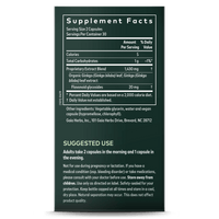 Gaia Herbs Ginkgo Leaf supplement facts || 60 ct