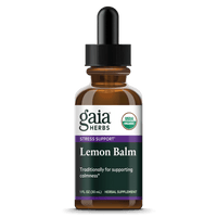 Gaia Herbs Lemon Balm Extract, Certified Organic for Stress Support || 1 oz