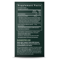 Gaia Herbs Microbiome Cleanse supplement facts and suggested use || 60 ct