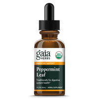 Gaia Herbs Peppermint Extract, Certified Organic for Digestive Support || 1 oz