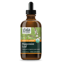 Gaia Herbs Organic Peppermint Extract, Certified Organic for Digestive Support || 4 oz