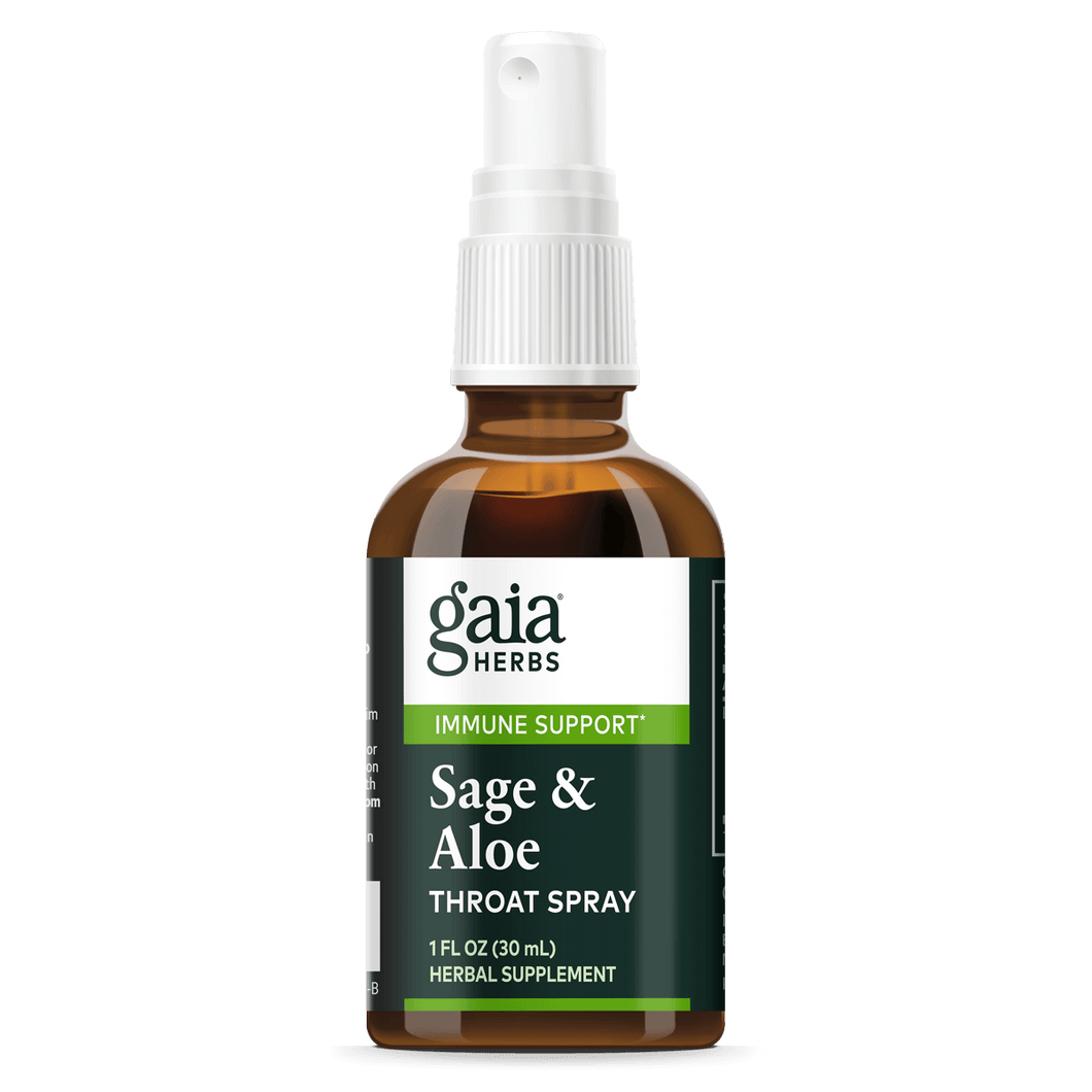 Gaia Herbs Sage & Aloe Throat Spray for Immune Support || 1 oz