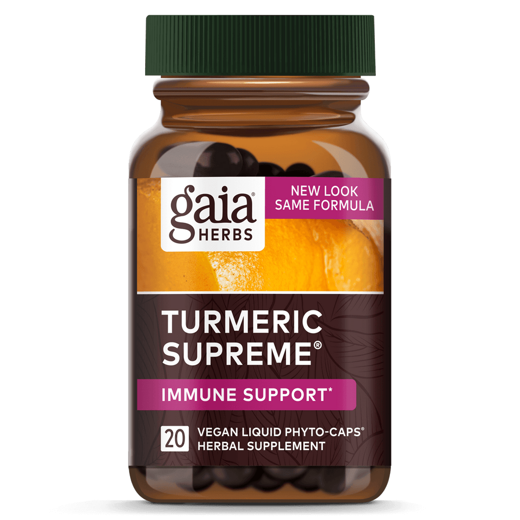 Gaia Herbs Turmeric Supreme Immune Support for Immune Support || 20 ct