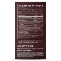 Gaia Herbs Turmeric Supreme Immune Support supplement facts & suggested use || 20 ct