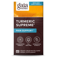 Gaia Herbs Turmeric Supreme Pain carton front || 60 ct