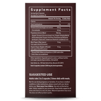 Gaia Herbs Turmeric Supreme Sinus Support (Formerly Turmeric Supreme Allergy) supplement facts || 60 ct