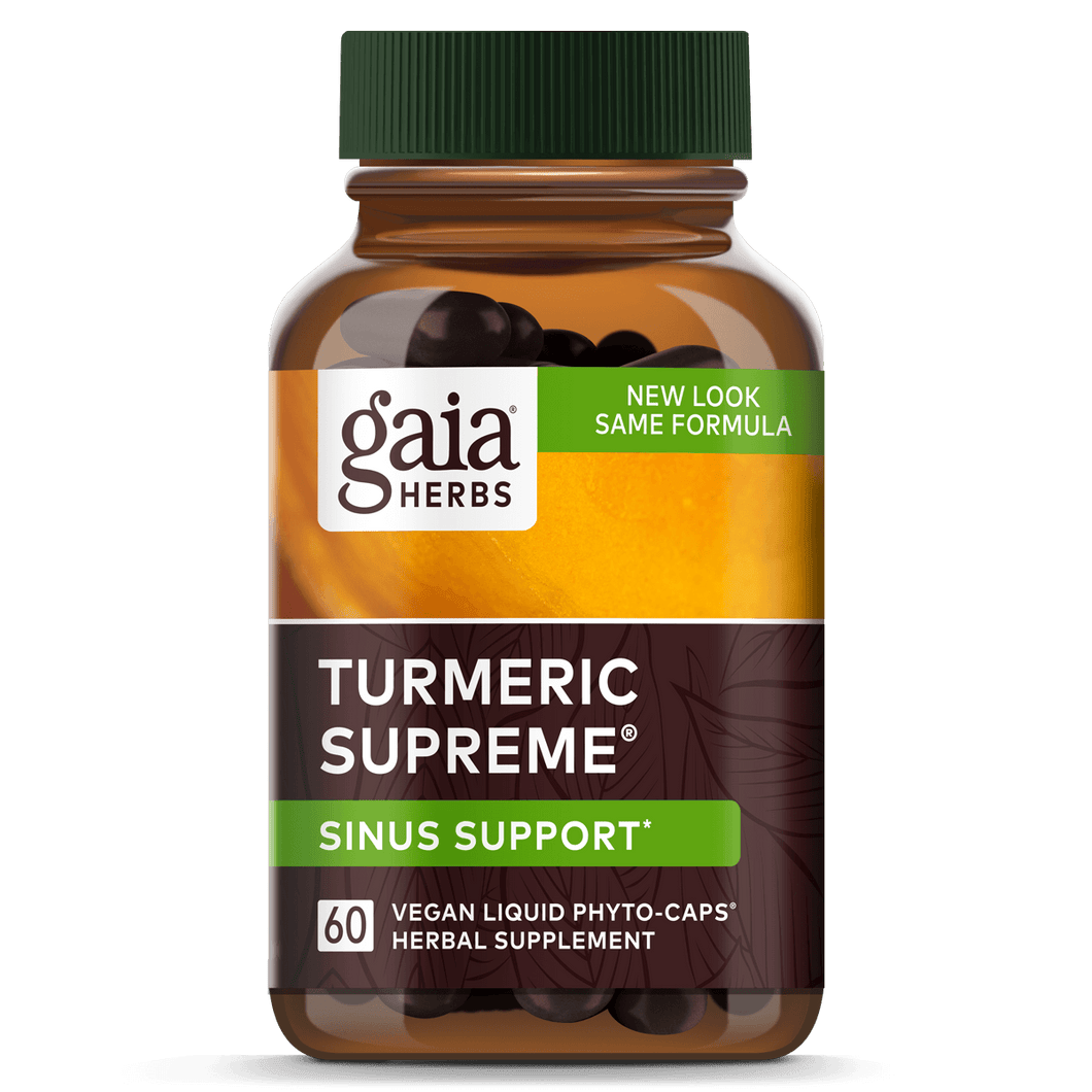 Gaia Herbs Turmeric Supreme Sinus Support (Formerly Turmeric Supreme Allergy) for Immune Support || 60 ct