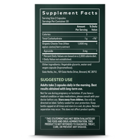 Gaia Herbs Vitex Berry supplement facts || 60 ct