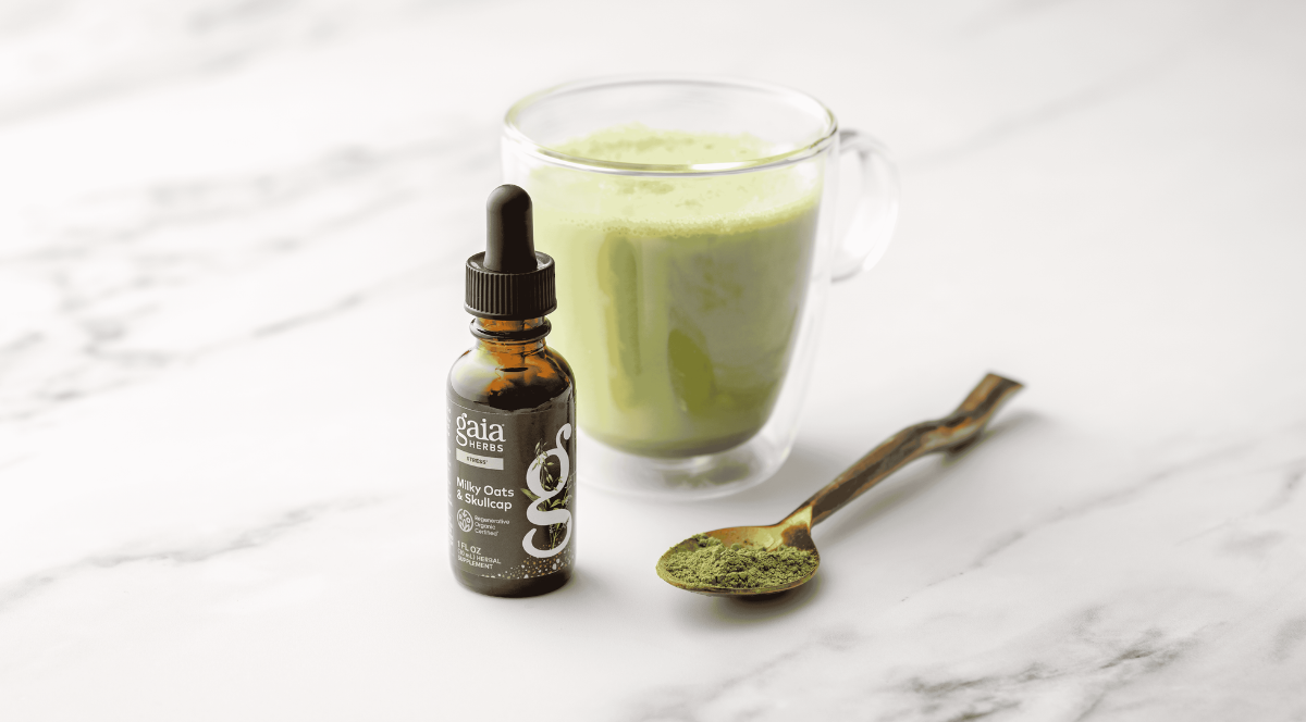 A Simple Stress Support Ritual With Milky Oats & Skullcap*