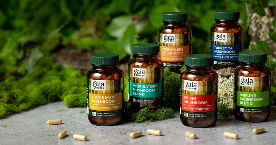 Gaia Herbs New Mushrooms Line