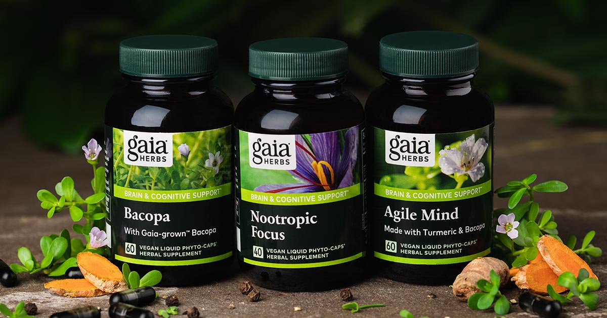 Gaia Herbs Cognitive Support line