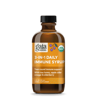 Gaia Herbs 3-IN-1 Daily Immune Syrup for Immune Support || 4 oz
