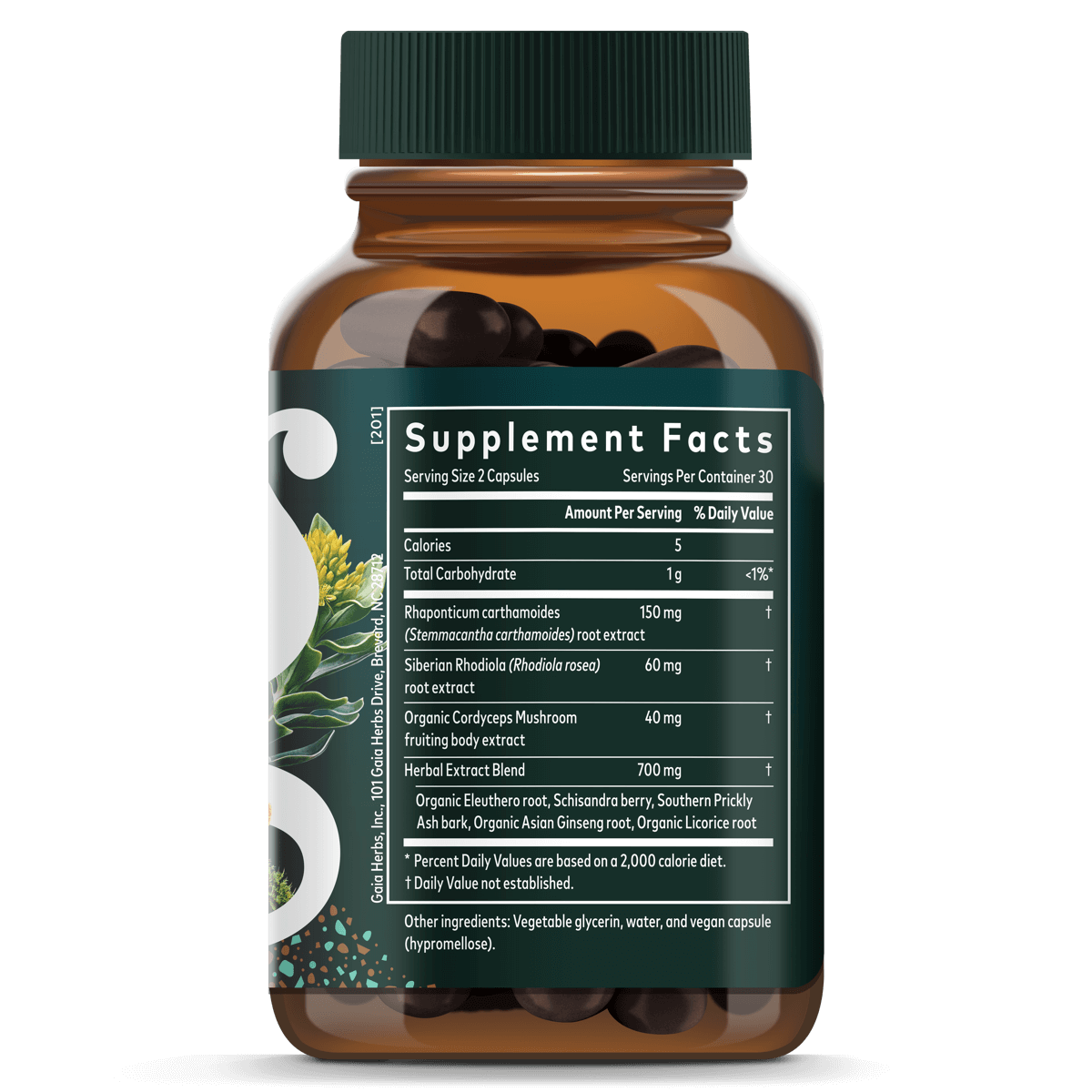 Adrenal Health Jump Start 60 Count Supplement Facts