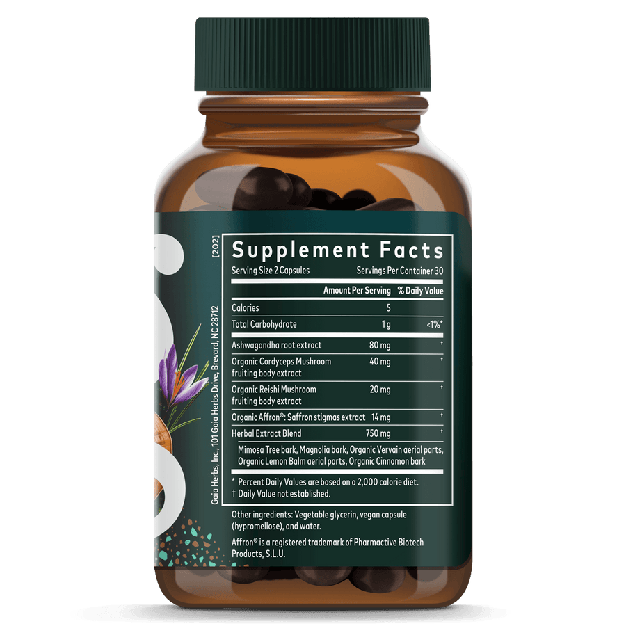 Adrenal Health Nightly Restore Supplement | Gaia Herbs