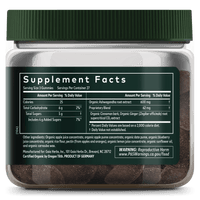 Gaia Herbs Ashwagandha Gummies Supplement Facts || 81 ct