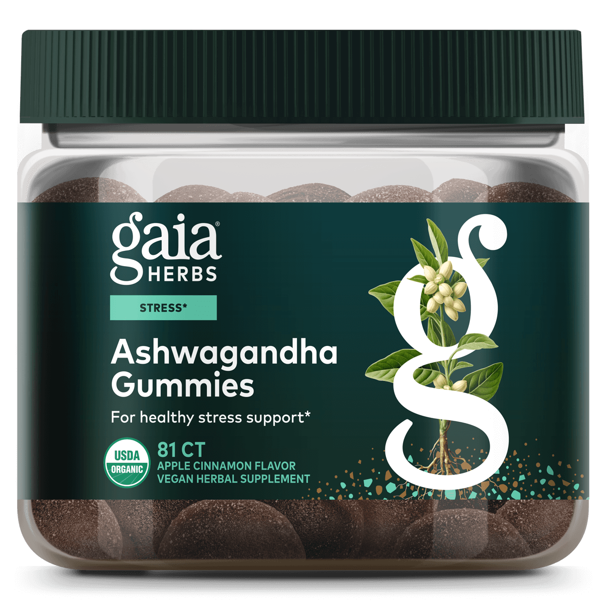 Gaia Herbs Ashwagandha Gummies || 81 ct
