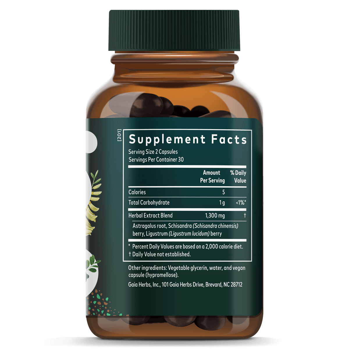 Gaia Herbs Astragalus Supreme 60 count Supplement Facts
