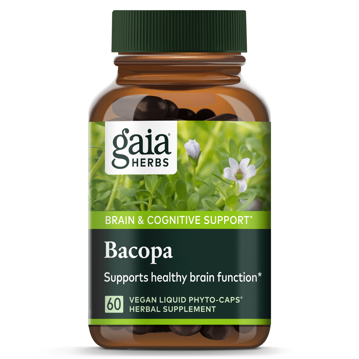 Bacopa Supplement for Brain & Cognitive Support: Gaia Herbs®