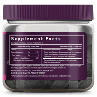 Gaia Herbs Black Elderberry Extra Strength Gummies Supplement Facts || 80 ct