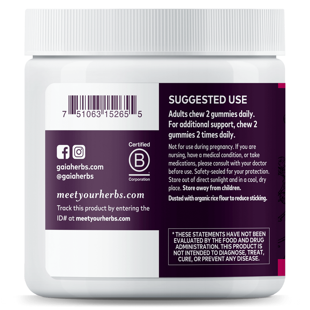 Organic Black Elderberry Gummies Immune Support Gaia Herbs®