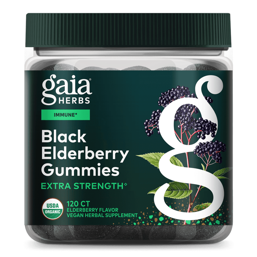 Black Elderberry Extra Strength Gummies | Gaia Herbs