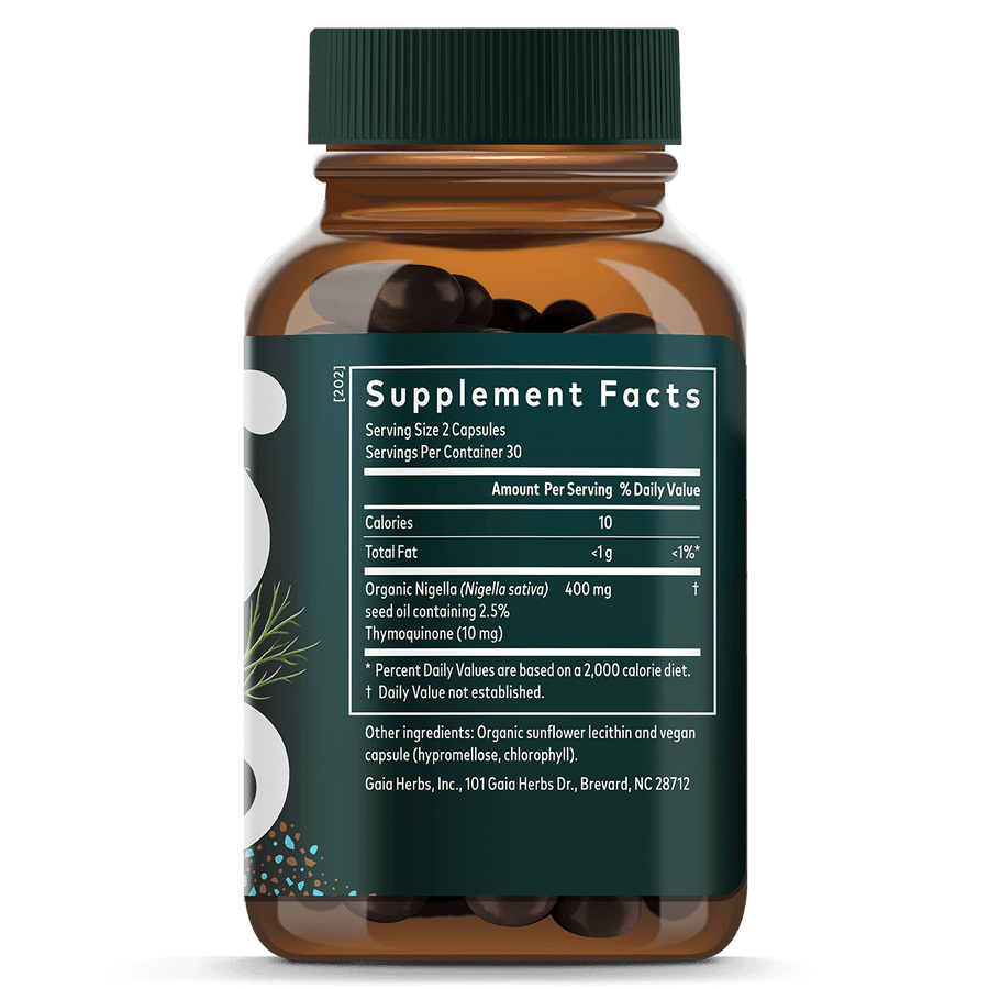 Black Seed Oil Capsules for Respiratory Support* | Gaia