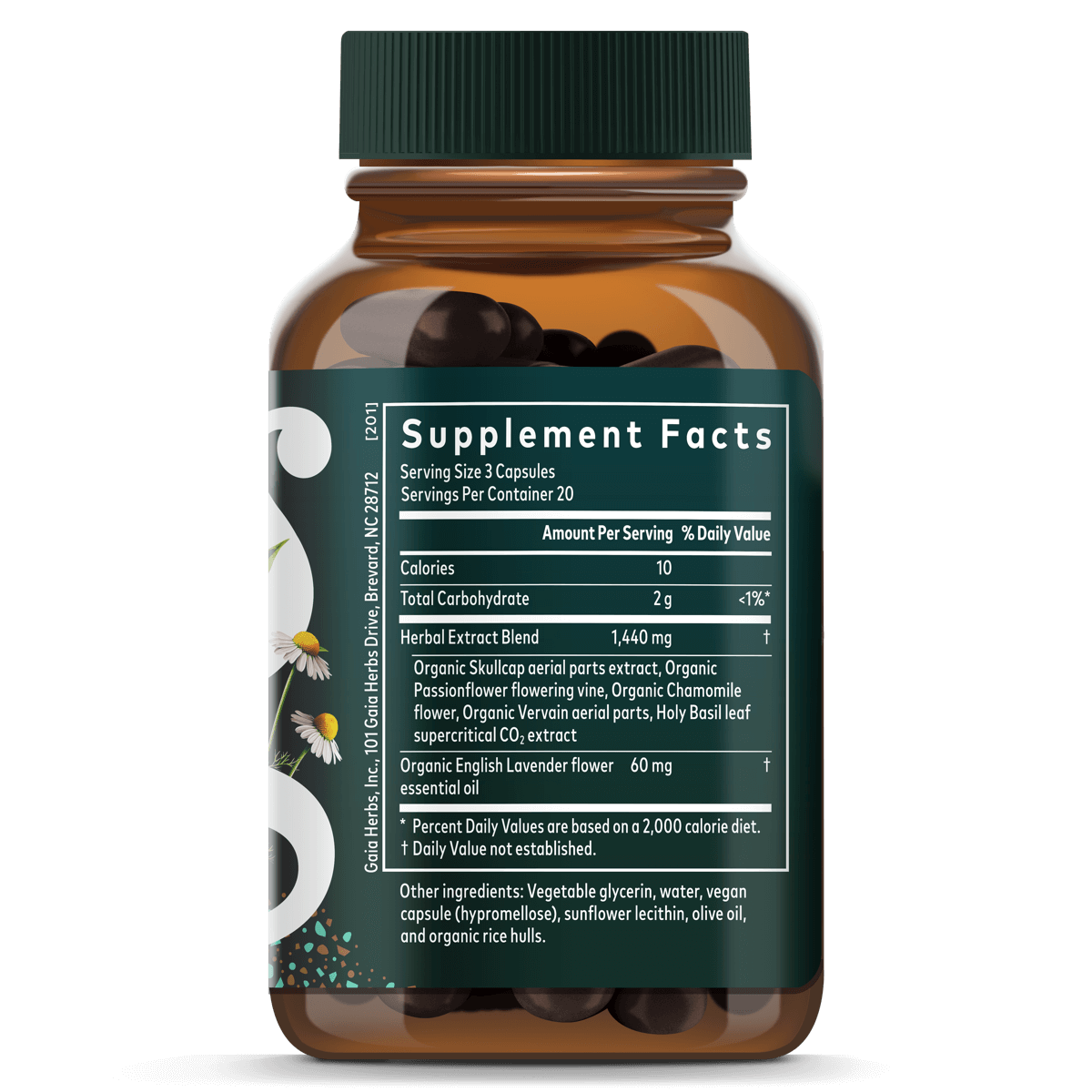 Gaia Herbs Calm A.S.A.P. Supplement Facts