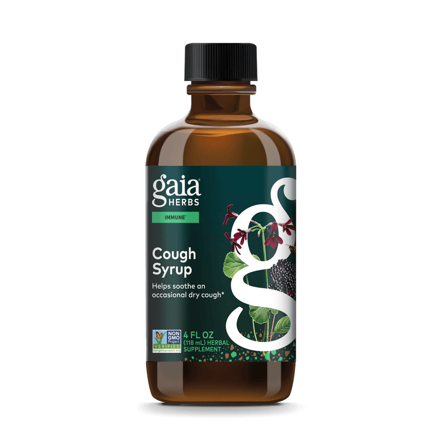 Gaia Herbs Cough Syrup for Immune Support || 4 ounce bottle