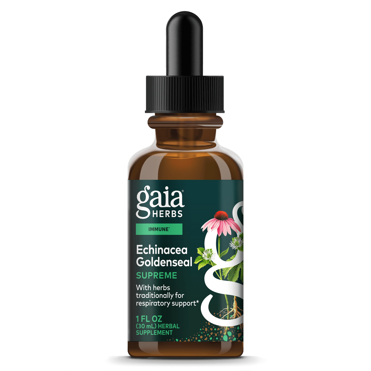 Echinacea Goldenseal Supreme Liquid Extract 1 ounce bottle