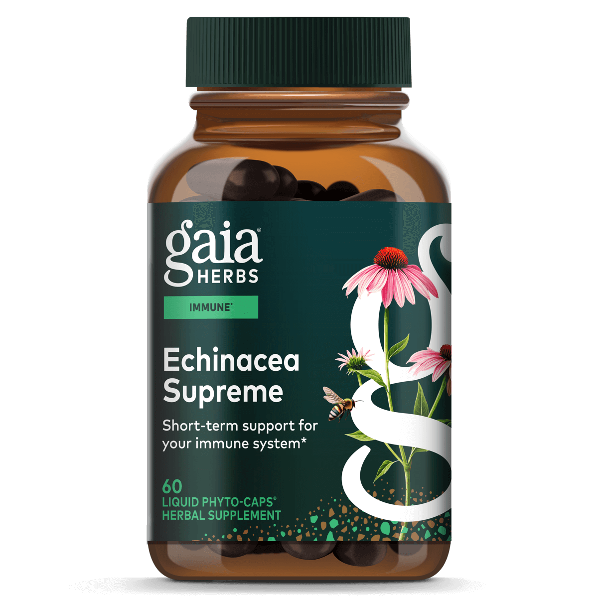 Gaia Herbs Echinacea Supreme for Immune Support || 60 ct
