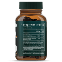 Gaia Herbs Gas &amp; Bloating for Digestive Support || 50 ct Supplement Facts Bottle Panel