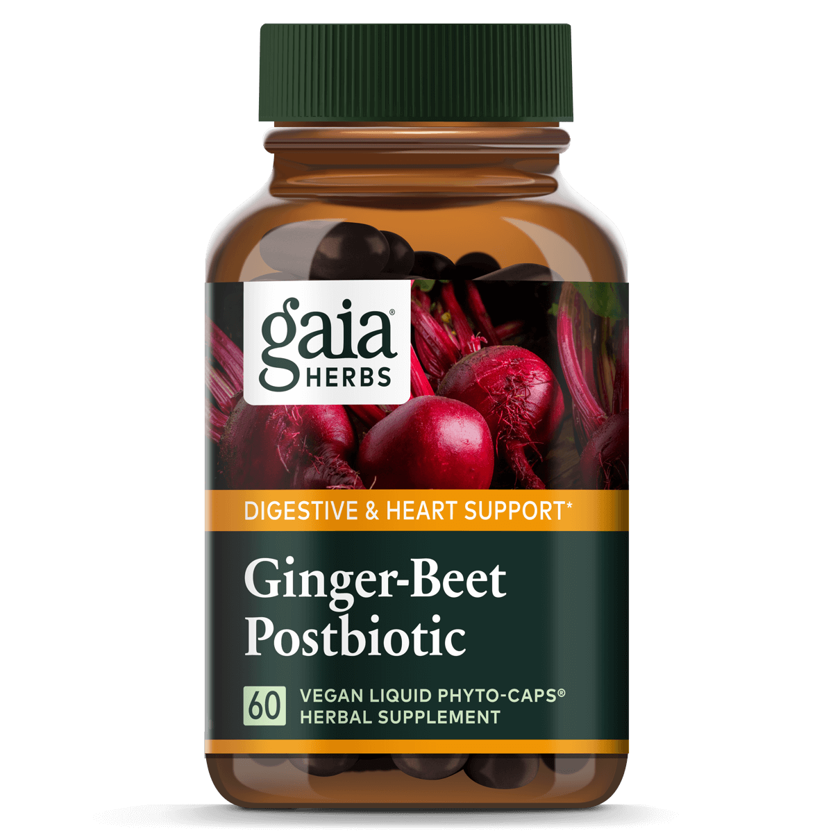 Gaia Herbs Ginger-Beet Postbiotic || 60 ct